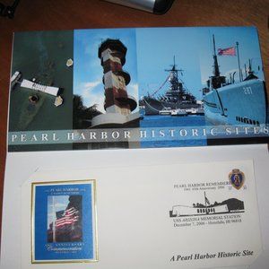 Pearl Harbor 65th anniversary commemorative envelope with stamp 2006